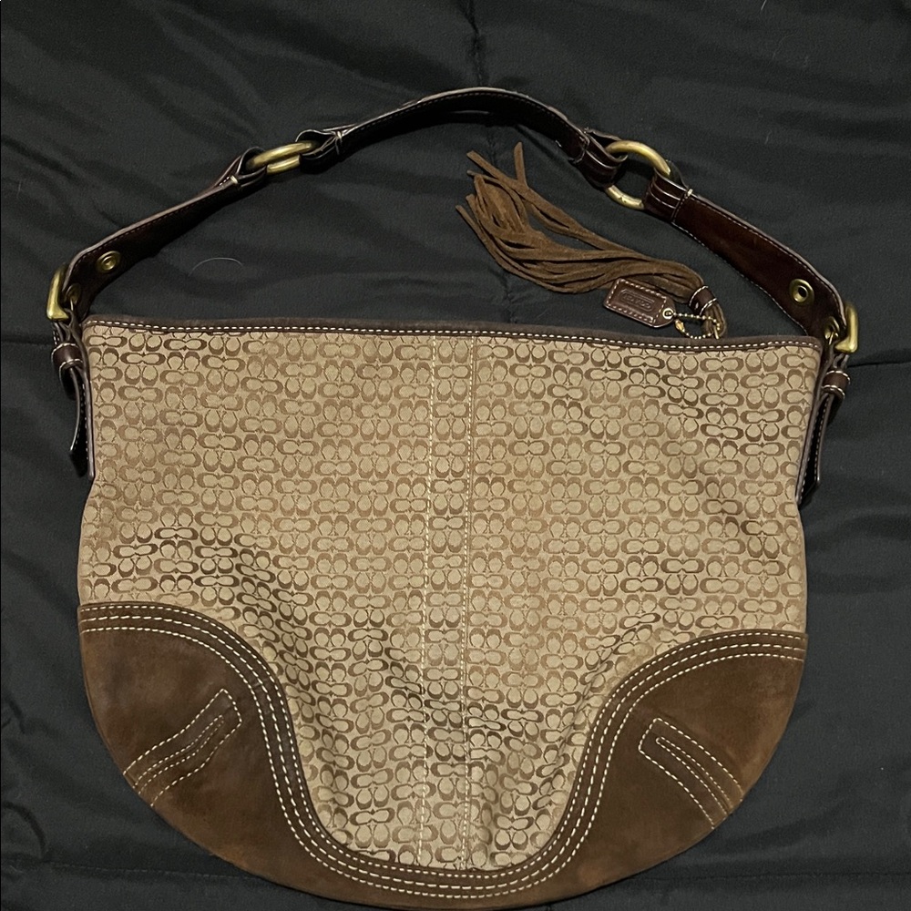 Coach ‘Micro C’ Canvas Hobo - 2158 
GOLD HARDWARE